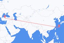 Flyreiser fra Okinawa, Japan til Ankara, Tyrkia