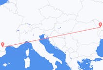 Vluchten van Chisinau, Moldavië naar Carcassonne, Frankrijk