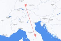 Flyrejser fra Perugia, Italien til Memmingen, Tyskland