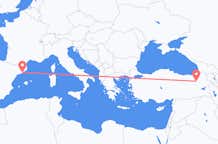 Vluchten van Erzurum, Turkije naar Barcelona, Spanje