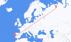 Flights from Usinsk, Russia to Lisbon, Portugal