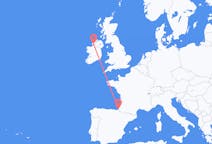 Flights from Biarritz, France to Donegal, Ireland