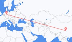 중국 면양에서 출발해 독일 카셀로(으)로 가는 항공편