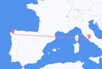 Flyreiser fra Roma, Italia til Santiago de Compostela, Spania