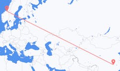 Рейсы из Юэян, Китай в Тронхейм, Норвегия