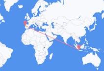 Flyg från Jakarta, Indonesien till Porto, Portugal