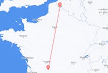 Flyreiser fra Brive-la-gaillarde, Frankrike til Lille, Frankrike