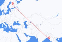 Flights from Kyaukpyu, Myanmar (Burma) to Kuopio, Finland