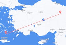 トルコのから スィヴァス、ギリシャのへ サントリーニ島フライト