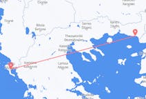 Loty z miasta Aleksandropolis do miasta Korfu