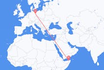 Flyreiser fra Bosaso, Somalia til Berlin, Tyskland