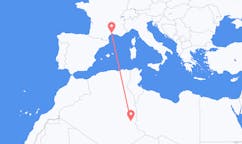 Flights from Illizi, Algeria to Montpellier, France