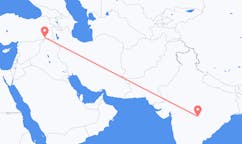 Fly fra Nagpur til Şırnak