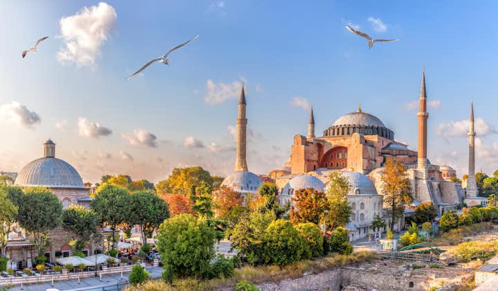 Photo of beautiful view on Hagia Sophia in Istanbul, Turkey.