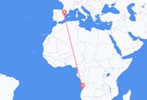 Flyg från Catumbela, Angola till Valencia, Spanien