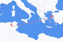 Vols depuis la ville de Tébessa vers la ville de Chios