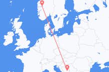 Flights from Sogndal to Sarajevo