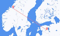 Vols depuis la ville de Tartu vers la ville de Trondheim