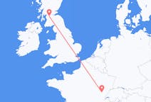 Flyreiser fra Dole, Frankrike til Glasgow, Skottland