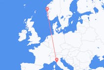 Flights from from Bergen to Pisa