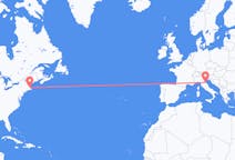 Flyreiser fra Boston, USA til Rimini, Italia