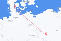 Flyg från Sønderborg, Danmark till Wrocław, Polen