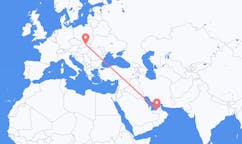 Flyg från Abu Dhabi, Förenade Arabemiraten till Poprad, Slovakien