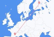 Loty z Kuopio, Finlandia do Rodeza, Francja