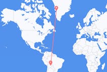 Flyg från Santa Cruz de la Sierra, Bolivia till Ilulissat, Bolivia