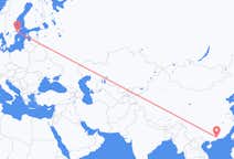 Flyg från Guangzhou, Kina till Stockholm, Kina