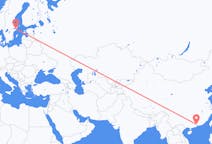 Flyg från Guangzhou, Kina till Stockholm, Sverige