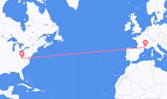 Flyg från Hamilton, Kanada till Nimes, Frankrike