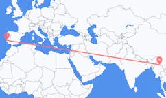 Flyg från Bhamo, Myanmar (Burma) till Lissabon, Portugal