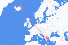 Flyreiser fra Egilsstaðir, Island til Athen, Hellas
