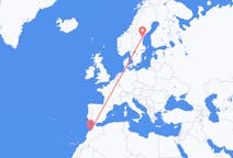 Fly fra Casablanca til Sundsvall