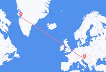 出发地 克罗地亚萨格勒布目的地 格陵兰卡西江吉特的航班