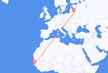 Flyreiser fra Bissau, til Vilnius