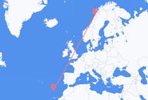 Flights from Funchal, Portugal to Bodø, Norway