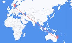 Flyreiser fra Coffs Harbor, Australia til Kalmar, Sverige