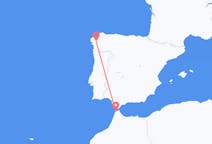 出发地 摩洛哥出发地 丹吉尔目的地 西班牙圣地亚哥 － 德孔波斯特拉的航班