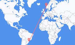 Flyreiser fra Florianópolis, Brasil til Florø, Norge