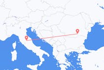 Flyreiser fra București, Romania til Perugia, Italia