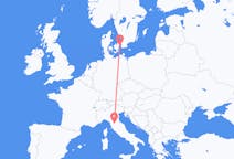 Flyg från Köpenhamn, Danmark till Florens, Italien