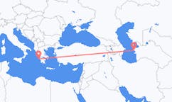Flights from Türkmenbaşy to Zakynthos Island