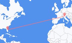 Flyrejser fra Melbourne, USA til Verona, Italien