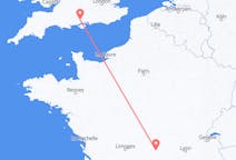Flyreiser fra Clermont-Ferrand, til Southampton