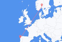 Loty z Oslo w Norwegii do Vigo w Hiszpanii