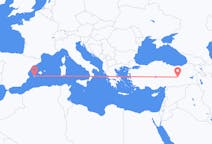 Flyreiser fra Elazığ, Tyrkia til Ibiza, Spania