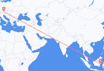 Flyrejser fra Balikpapan, Indonesien til Salzburg, Østrig
