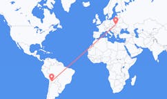 Flyg från Uyuni, Bolivia till Rzeszow, Polen